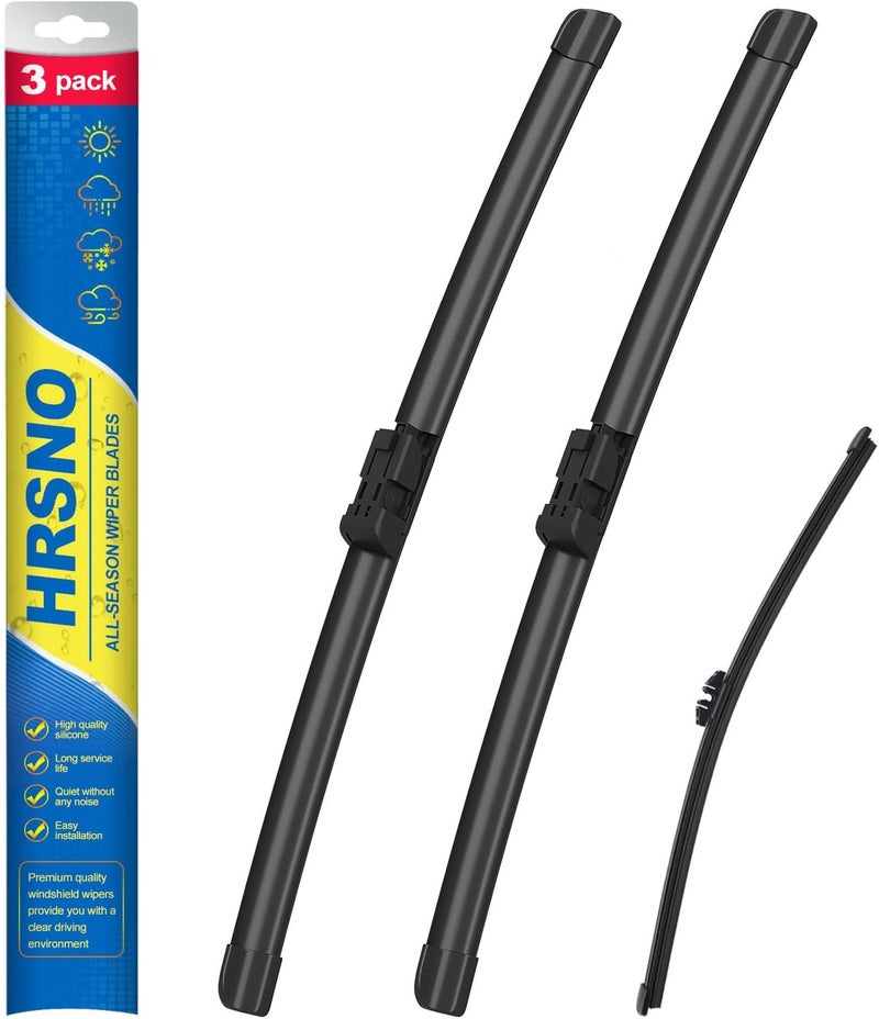 HRSNO ® 23"+23"Windshield Wipers With 13"Rear Wiper Blade Sets Automotive Replacement for 2021-2024 Land Rover Defender 90 Wiper Blades For My Car (Pack of 3) - Image 1